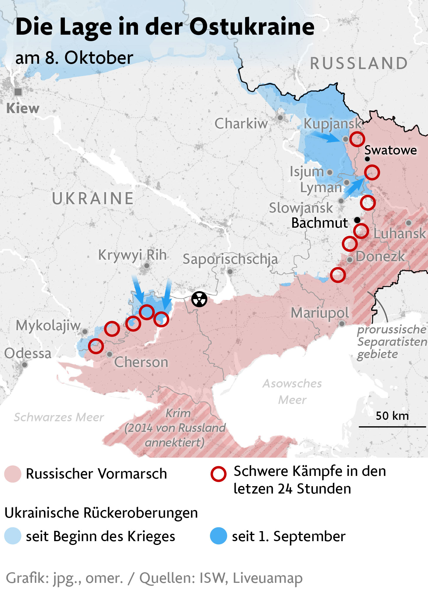 El sitio en Luhansk está bajo control ucraniano.